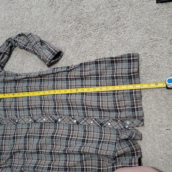 Johnny Was 3J Workshop Flannel Embroidered Tunic With Pearl Snap Buttons Size S - Picture 16 of 16